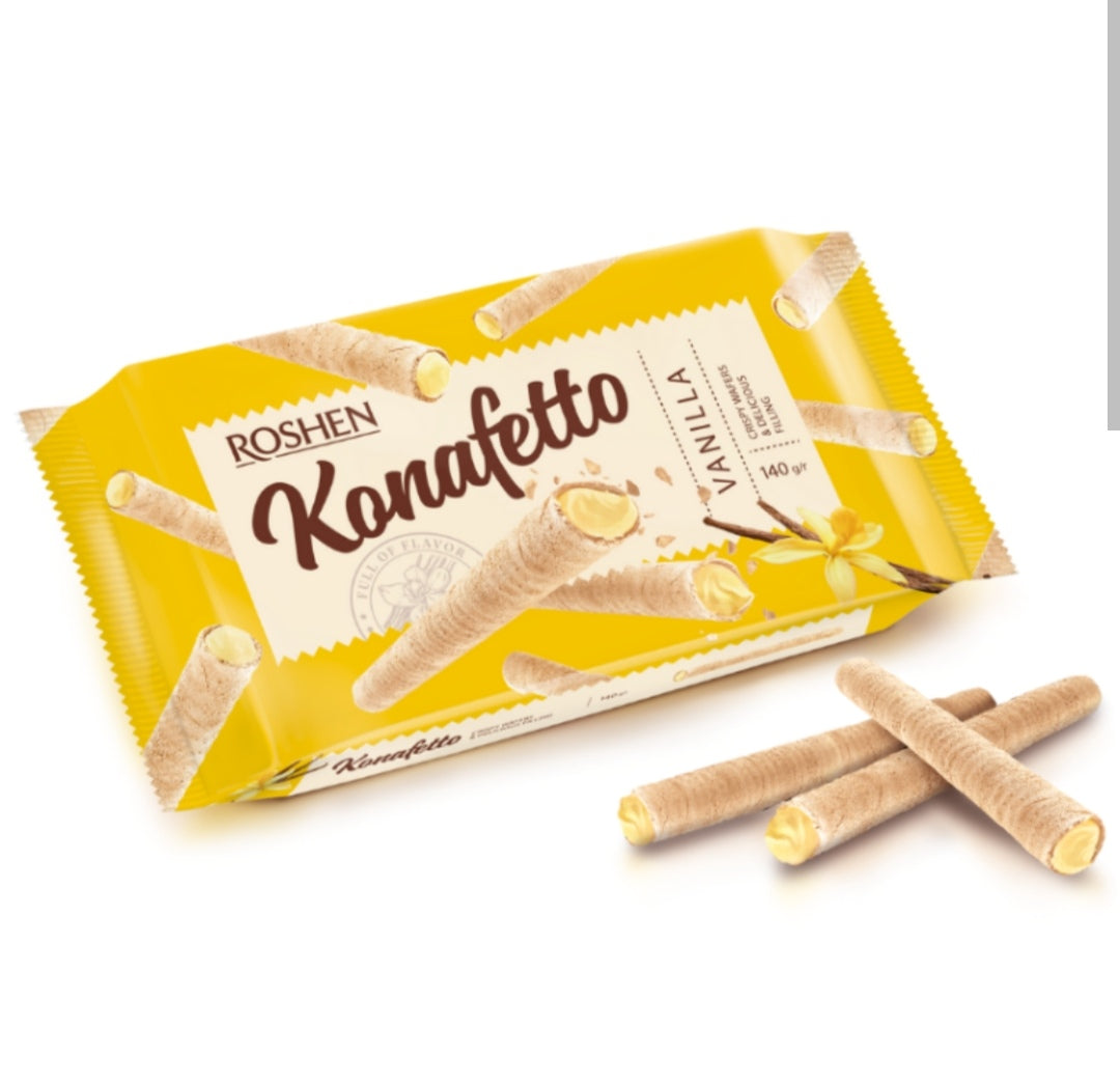 Roshen Konafetto vaníliakrémes ostyarúd 140g