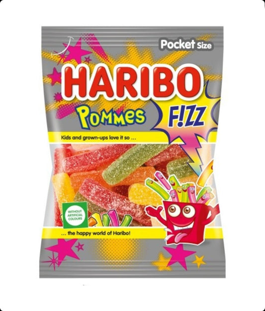 Haribo Pommes Fizz savanyú gumicukor 100g